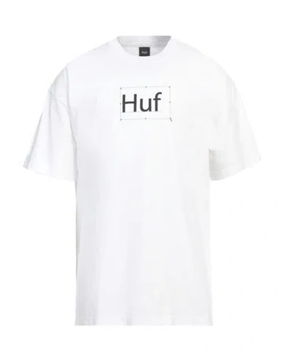 Huf Man T-shirt White Size Xl Cotton