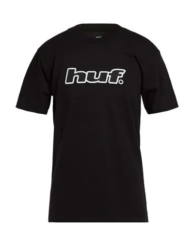 Huf Man T-shirt Black Size L Cotton