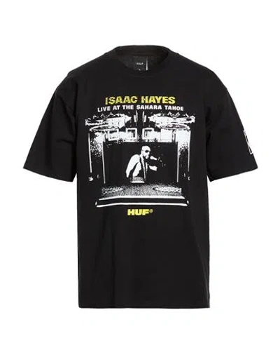 Huf Man T-shirt Black Size M Cotton