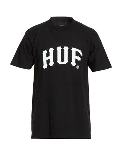 Huf Man T-shirt Black Size M Cotton
