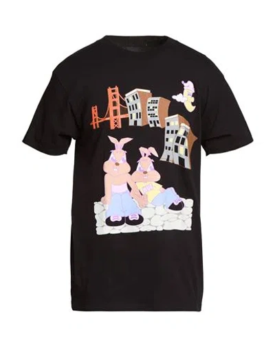 Huf Man T-shirt Black Size M Cotton