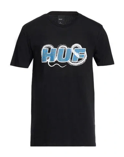 Huf Man T-shirt Black Size Xl Cotton