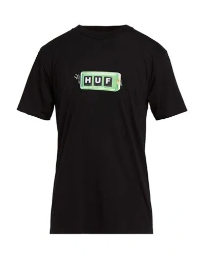 Huf Man T-shirt Black Size Xxl Cotton