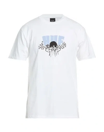Huf Man T-shirt White Size Xl Cotton