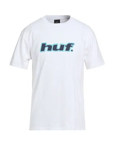 Huf Man T-shirt White Size Xl Cotton