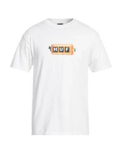 Huf Man T-shirt White Size Xxl Cotton