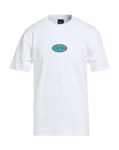 Huf Man T-shirt White Size Xxl Cotton