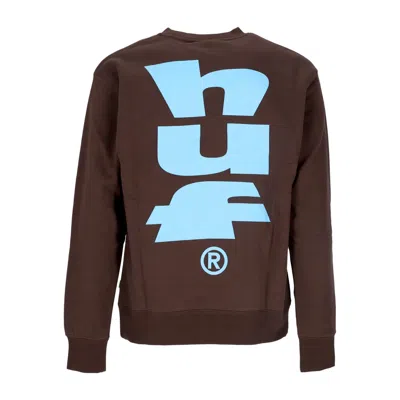 Huf Megablast Crewneck Men's Sweatshirt Chocolate
