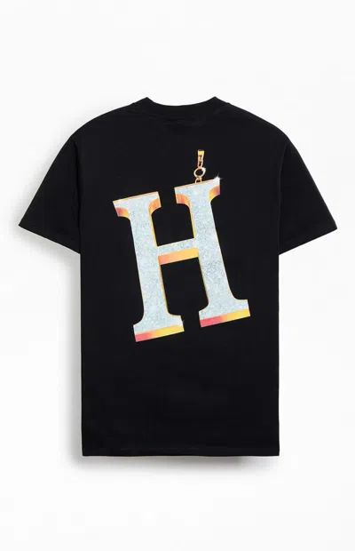 Huf Men's Big H T-shirt In Black