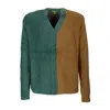 Huf Men's Cardigan Feels Good Cardigan Brown In Brown