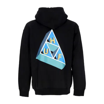 Huf Men's Hoodie Based Triple Triangle Po Hoodie Black