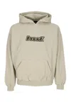 Huf Men's Hoodie Logo Applique Hooded Fleece Putty In Putty
