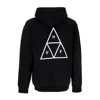 Huf Men's Hoodie Set Triple Triangle Po Hoodie Black In Black