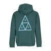 Huf Men's Hoodie Set Triple Triangle Po Hoodie Pine In Pine