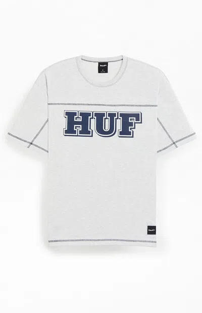 Huf Men's Legacy Football T-shirt In Heather Gray