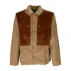 Huf Men's Long Sleeve Shirt Navy Box Overshirt Khaki In Khaki