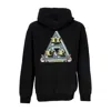 Huf Men's Paid In Full Po Hoodie Black In Black