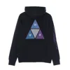 Huf Men's Prism Triple Triangle Full Zip Hoodie In Navy Blazer