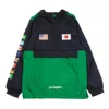 Huf Men's Pull-on Windbreaker Flags Anorak Jacket French Navy In French Navy