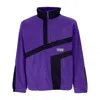 Huf Men's Range Quarter Zip Polar Fleece Purple Turtleneck Sweatshirt In Purple