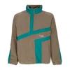 Huf Men's Range Quarter Zip Polar Fleece Turtleneck Sweatshirt Olive In Olive