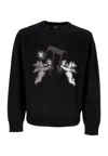 Huf Men's Sweater Song Intarsia Sweater Black In Black