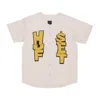 Huf Men's Team Baseball Jersey Bone Button Jacket In Bone