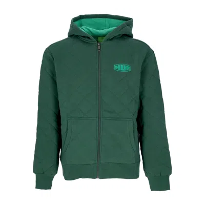 Huf Men's Workman Quilted Full Zip Hoodie Forest Green
