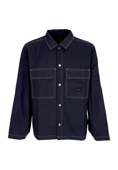 Huf Men's Workwear Jacket Mason Shacket Navy