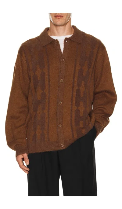 Huf Patterson Sweater In Brown