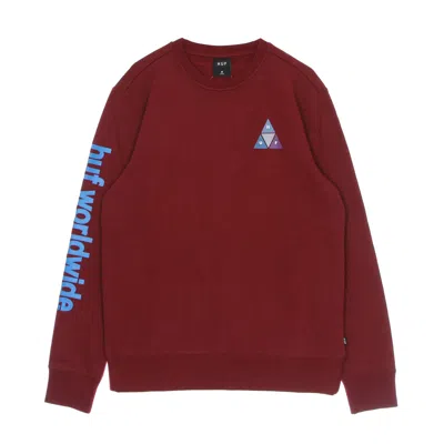 Huf Prism Triple Triangle Crew Bloodstone Men's Crewneck Sweatshirt In Green
