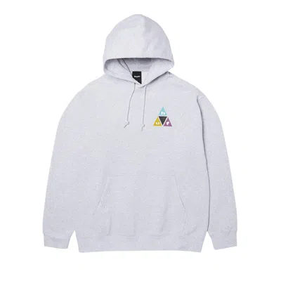 Pre-owned Huf Prism Tt Po Hoodie 'heather Grey' | Green | Men's Size S