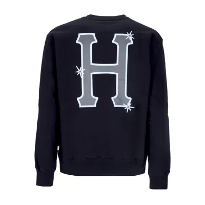 Huf Sideline Crewneck Men's Sweatshirt Black