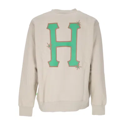 Huf Sideline Crewneck Men's Sweatshirt Sand