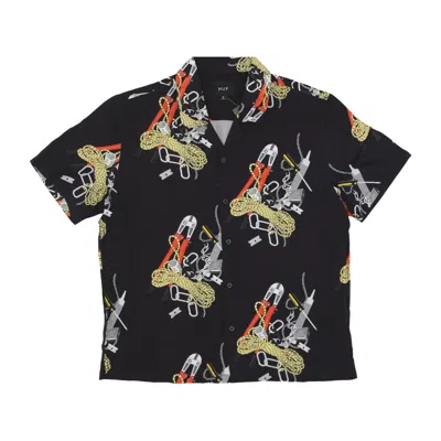 Huf Skidrokyo Resort Men's Short Sleeve Shirt Top Black