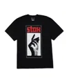 Huf Snap T-shirt In Black