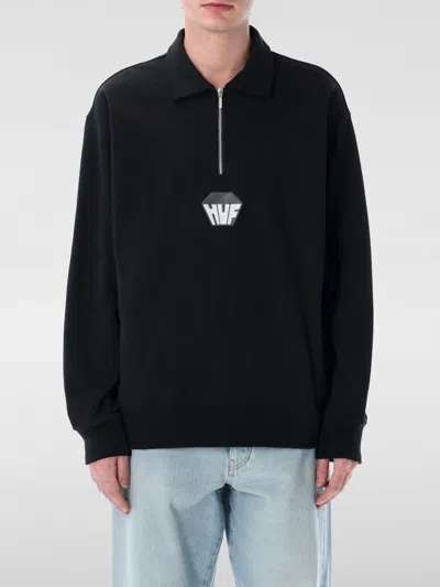 HUF SWEATSHIRT HUF MEN COLOR BLACK,G96512002