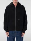 Huf Brushed Fleece Jacket With Kangaroo Pockets In Black