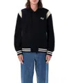 Huf Varsity Bomber Jacket In Black
