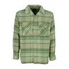 Huf Westridge Woven Shirt Avocado Men's Long Sleeve Shirt In Avocado