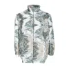 Huf Women's High Neck Sweatshirt Swirl Oversized Fleece Full Zip Olive In Olive