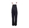 Huf Women's Lightweight Handkerchief Overall Black Dungarees In Black