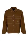 Huf Workwear Men Mason Shacket Espresso Jacket In Brown