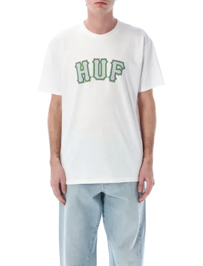 Huf Worldwide White Logo Cotton T-shirt