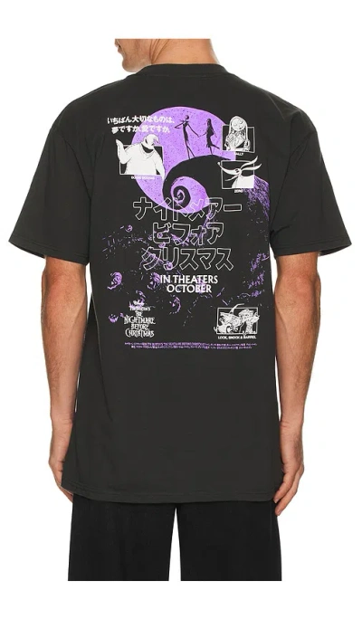 Huf X The Nightmare Before Christmas Nightmare Tee In Black