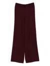 Hugenberg Drawstring Trousers In Burgundy