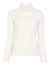 Hugenberg Ribbed Turtleneck Sweater In White