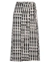 Hugenberg Woman Midi Skirt Black Size S Polyester, Elastane In Black