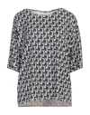 Hugenberg Woman T-shirt Black Size M Polyester, Elastane In Black