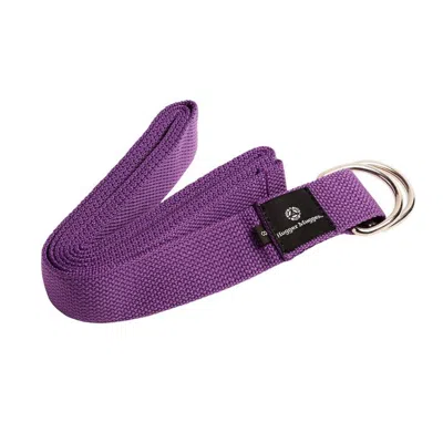 Hugger Mugger 8' Cotton Yoga Strap W/ D-ring - Purple